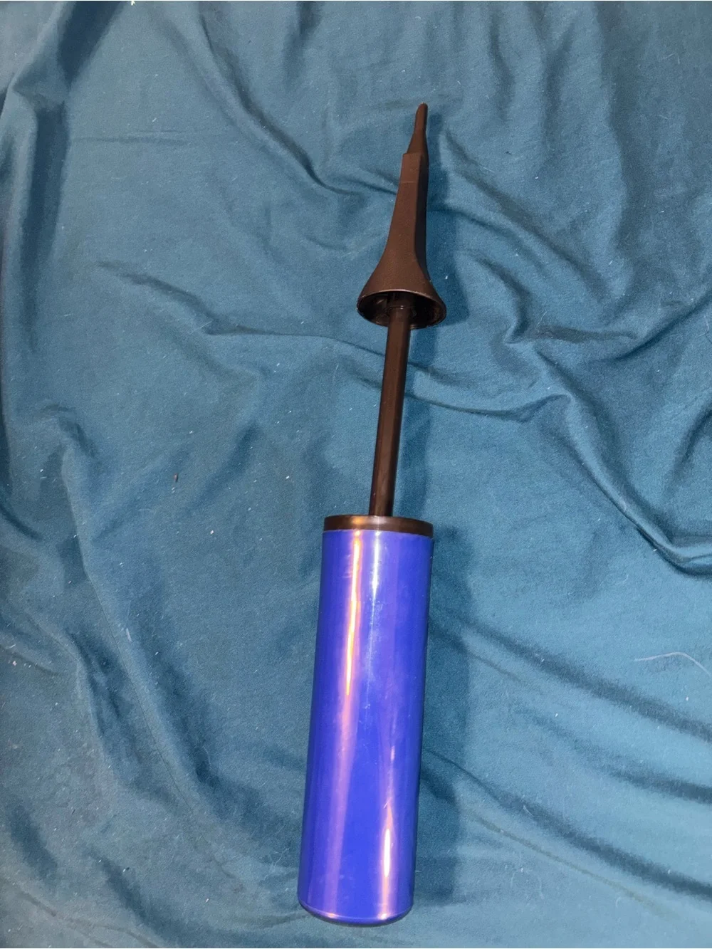 Manual Balloon Pump | Blue Handheld Balloon Inflator for Party Decorations